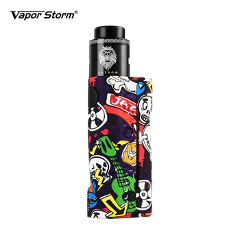 

vapor storm 90w RDA vaporizer kit Electronic Cigarette 90W box Mod Lion RDA DIY 3 Stage Airflow Control Tank vape Support RDTA