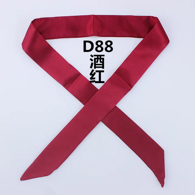 2024 Monochrome slender narrow long scarf tied bag handle scarves small ribbon decorative bag led towel head skinny scarves 4