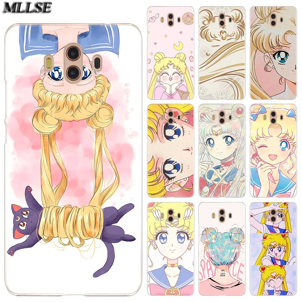 

MLLSE Anime sailor moon lune cat Case Cover for Huawei Mate S 10 20 Lite Pro Y3II Y5II Y6II Y5 Y6 2017 Y7 Prime 2018 Y9 2019 Hot