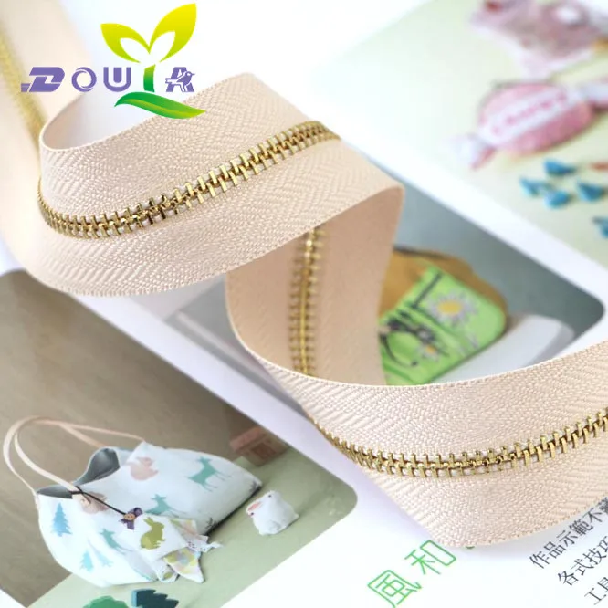 Металлические зубы 3 # молния бронзовые золотые опционально один размер Вытяжная