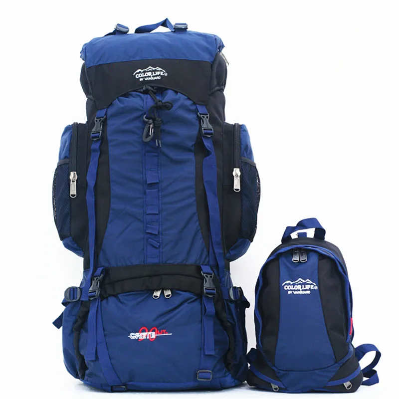 

80L Camping Hiking Backpack Outdoor Sport Large Capacity Climbing Bags Mountaineering Travel Backpack Riding Fishing Bag