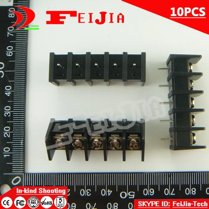 

10PCS 35-8.25-5P / 35 8.25mm 5Pin Barrier Terminal Block Screw Terminal Block Pitch 8.25mm Terminal Block Free Shipping