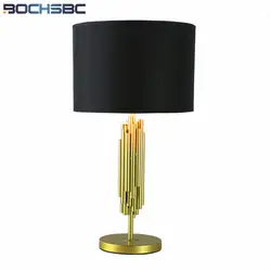 Современные золото Выхлопные трубы для автомобиля Настольные лампы Высокое качество китайский Стиль дизайнеры Гостиная tafellamp Спальня