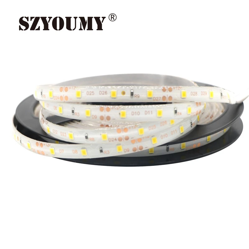 

SZYOUMY New arrival SMD 2835 Led Strip Light 60led/m High Quality 300LED 5M Waterproof Flexible Light 20-22lm/led