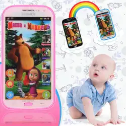 Русский язык для детей, мобильный телефон, говорящая игрушка и медведь обучающая машина, обучающая электронная игрушка для ребенка
