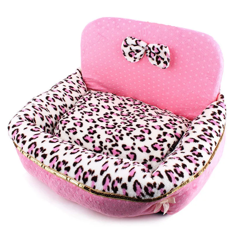 New 2017 Bow Pet Sofa Lace Kennel Cat Summer Princess Bed Colorful Pet