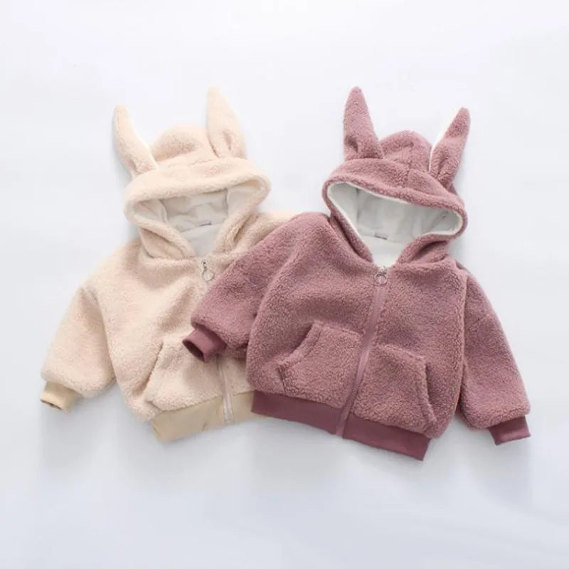 Winter Baby Jacket Boys Girls Hooded Baby Winter Coat 100% Cotton Children Jacket 2-6 Years