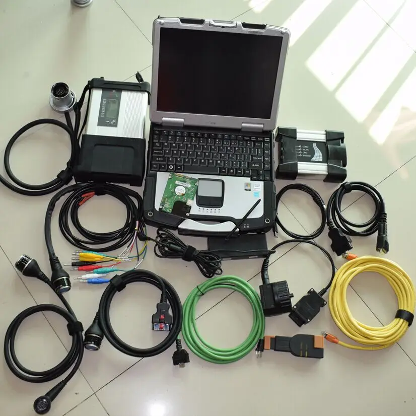  Mb star c5 sd conectar y para BMW Icom next 2IN1 con un ordenador portátil cf30 4g más nuevo softwa
