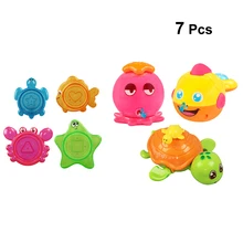 7 шт. укладки игрушка для купания укладка забавная игра в воду с животными игрушка для купания для малышей