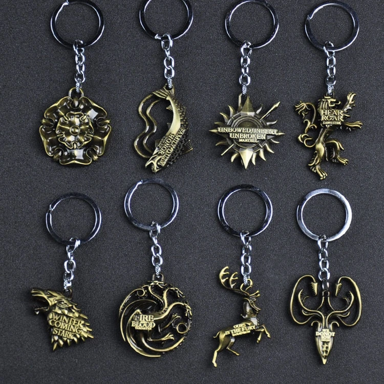 Metal Game of Thrones Toys House Symbol Stark Winterfell Tyrion Lannister Nymeros Baratheon Thrones Tyrell Targaryen Dragon Toys