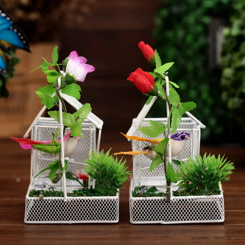 Creative pen holder for students House birdcage penholder Home office