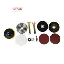Шлифовальная машина электрическая дрель переменная угловая шлифовальная машина оправка адаптер держатель диска комплект гаечный ключ польский набор колес