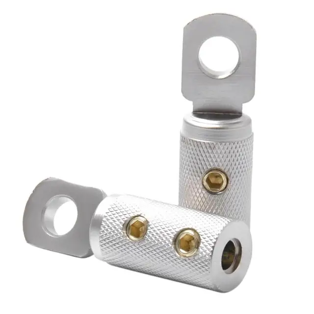 VODOOL 1 Pair Wire Couplers Terminal Butt Connectors 8GA/0GA/8GA Round