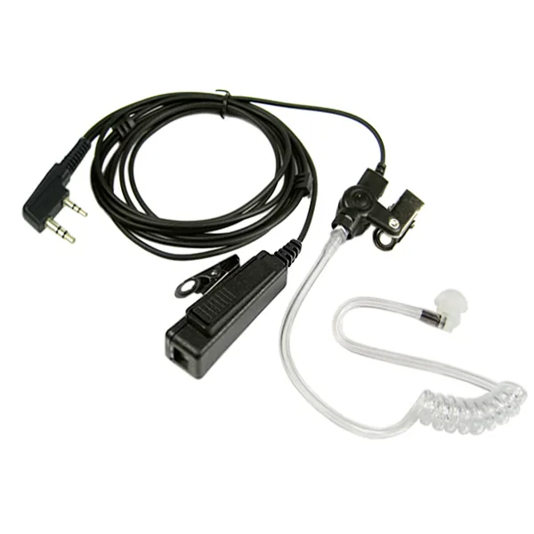 10pcs wired Air tube earpiece for BAOFENG 5R Radio UV-5R kenwood Walkie Talkie