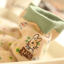 10 пар = 1 партия, милые хлопковые повседневные японские носки в полоску с вышитым рисунком кролика Питера MF748512