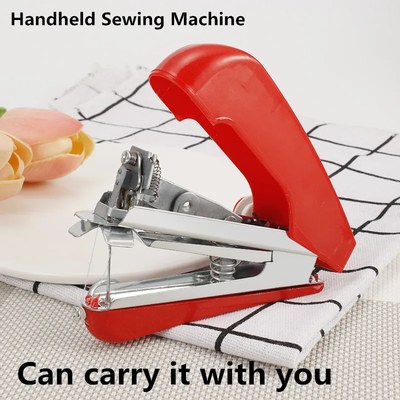 

Hand-Held Clothes Fabrics Sewing Sewing Machine Portable Needlework Cordless Mini Machine Handy Stitch Hand Clothes Quick Tools