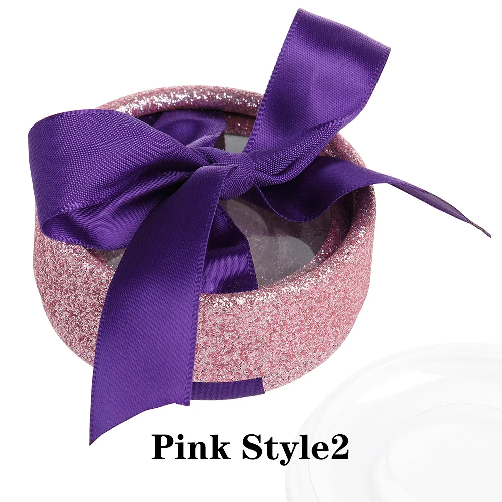 Caixa de Embalagem Pcs por Atacado Logotipo Personalizado Private Label Cílios Falsos Falso Cils 3d Mink Lashes Box Glitter Rodada Case 100 8 Cílios postiços