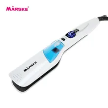 MARSKE 110-240 В Паровая функция паровой Профессиональный Выпрямитель для волос утюги Турмалин Керамическая Расческа