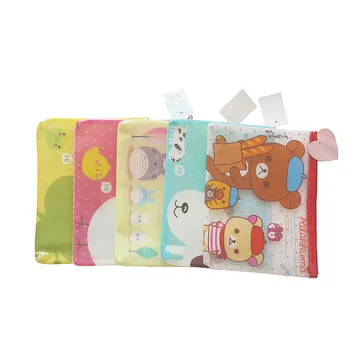 

1pcs Cartoon cute animal A5 documents File Bag mesh bag stationery Filing Production