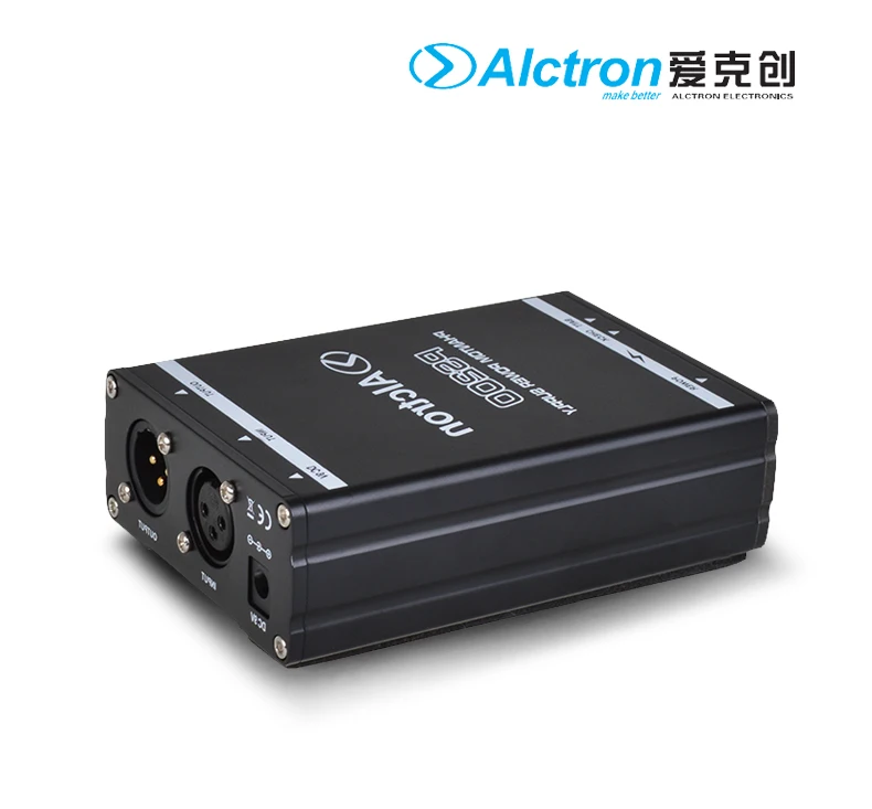 Alctron PS200 48V phantom power для конденсаторного микрофона, как от 9V батареи, так и от 9V адаптера