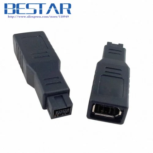 to 6-Pin FireWire 400 1394B 1394A NewerTech 2 9-Pin FireWire 800 Adapter to 6-Pin FireWire 400 1394B 1394A NewerTech 2 9-Pin FireWire 800 Adapter