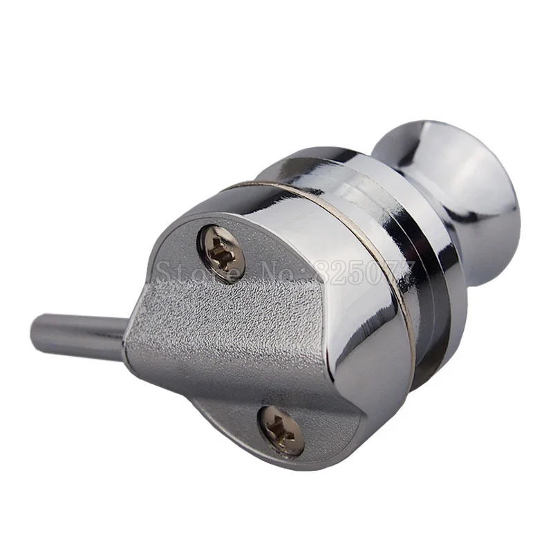 Keyed Alike Alliage de Zinc Chromé Coulissant Serrure porte en verre Fit 5 mm épaisseur