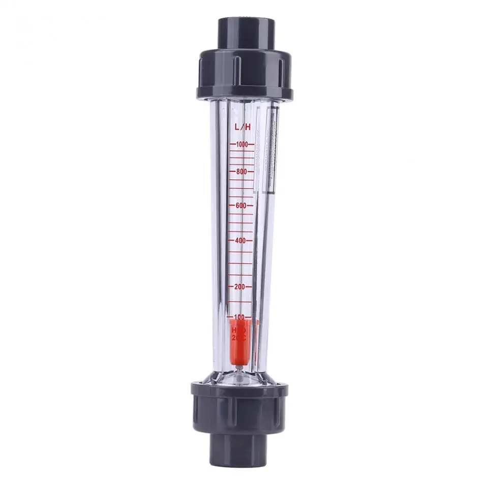 Пластиковый Трубчатый расходомер 100-1000л/ч расходомер воды расходомер LZS-15