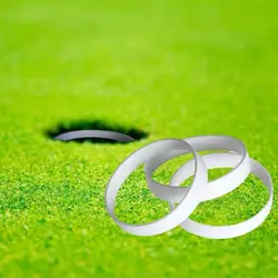 5 шт. пластиковая подкладка для гольфа с зеленым отверстием, кольцо для гольфа, аксессуары для гольфа 10,2 см, белый