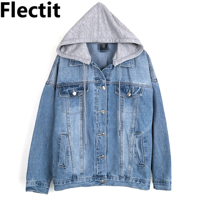 Aggregate more than 153 hooded combo denim jacket latest dedaotaonec