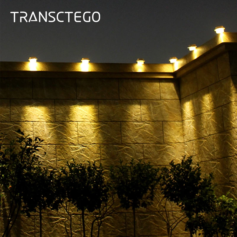 

Solar Light Garden Lamps 3 Led Fence Sensor Decoration Wall Lamp With Battery Outdoor Water Villa Courtyard Creative Solar Light