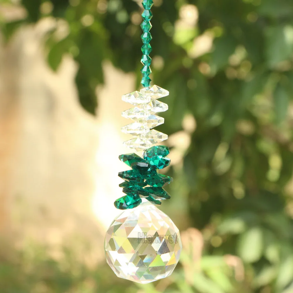 Crystal Ball Suncatcher Rainbow Decor Feng Shui Prisms Pendant Pendulum Hanging 40mm | Освещение
