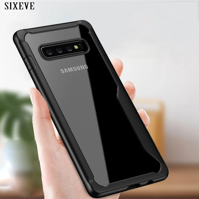 

Shockproof Armor Case For Samsung Galaxy S8 S9 S10 Plus Note 8 Soft Silicone Transparent Phone Cover For Samsung S10 Lite Coque