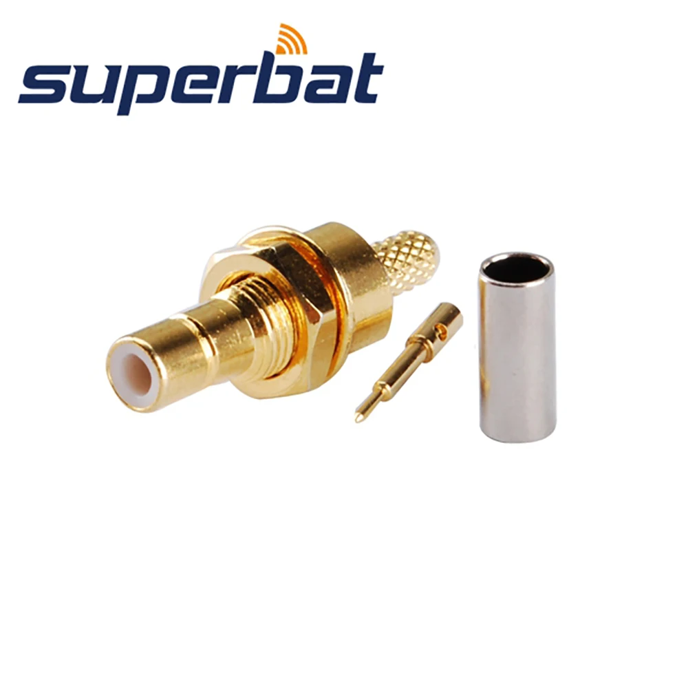 Superbat 10 шт. SMB ОБЖИМНАЯ перегородка для коаксиального кабеля RG174 RG188A RG316 LMR100 RF