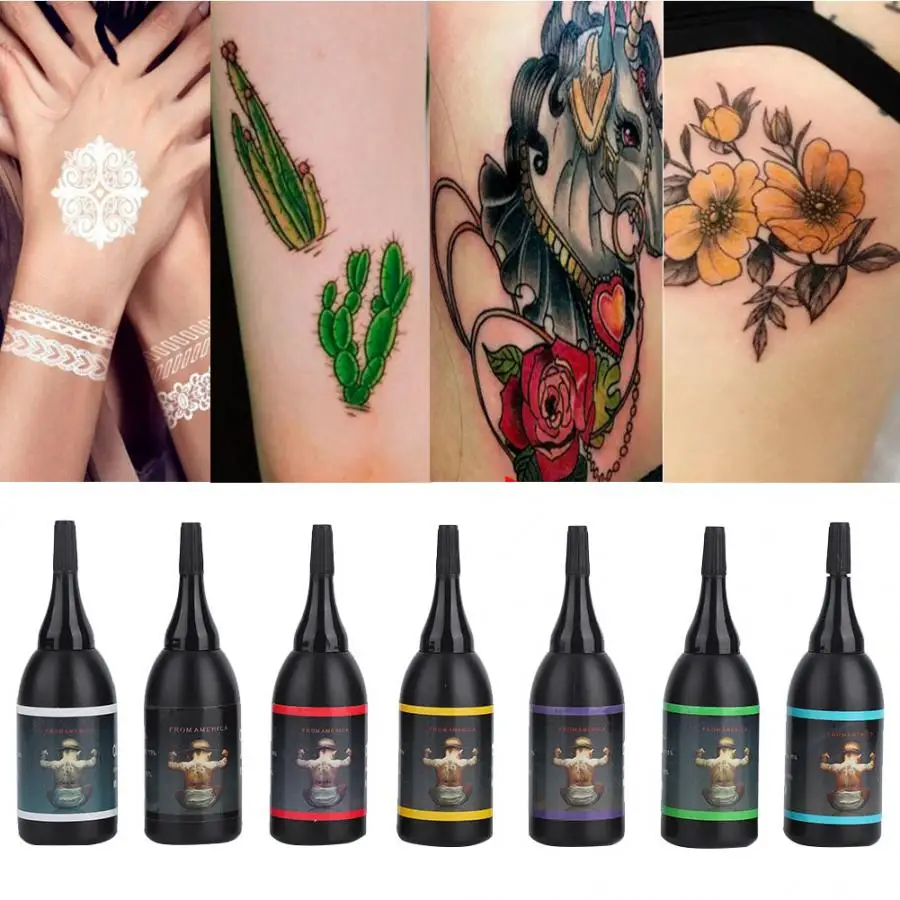 

Pigment Color Tattoo Ink Set Body Paint Semi-Permanent Makeup Microblading Pigment Tattoo Paint