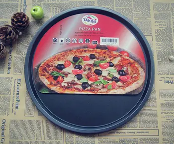 

High quality 12inch 13 inch 14 inch pizza maker carbon steel non stick coating round pizza pan pizza mould with hole