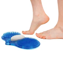 Очиститель подошвы массаж ног Шаговая часть чистая массажная подушка ванная комната нескользящий коврик камень скребок для ног щетки скраб массаж Q3