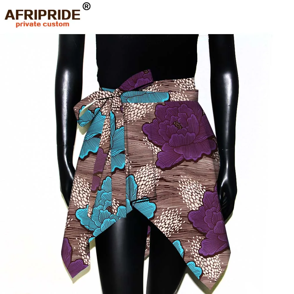 2019 Африканский Анкара печати повседневное широкий пояс для женщин AFRIPRIDE Базен richi 100% батик хлопок женщин модные матерчатые пояса A1828001