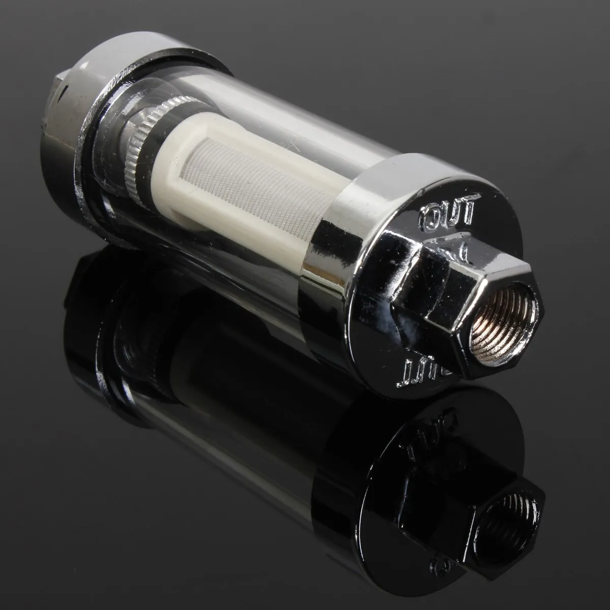 Universal Motorcycle Chrome Plated Clear View Glass Inline Fuel Filter Oil Filters-in Oil Filters from Automobiles & Motorcycles on Aliexpress.com | Alibaba ...