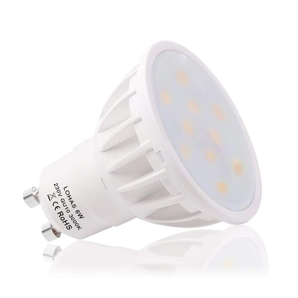 Spot LED Light Bulbs Dimmable GU10 Lamp 6W Warm/Day White 50W Replacement for Bulb Office 5PACK - AliExpress