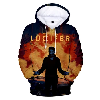 

Popularity TV series Lucifer 3D Hoodie boy's Fashion Harajuku High Quality Long Sleeve Hooded Sweatshirt Handsome streetwear