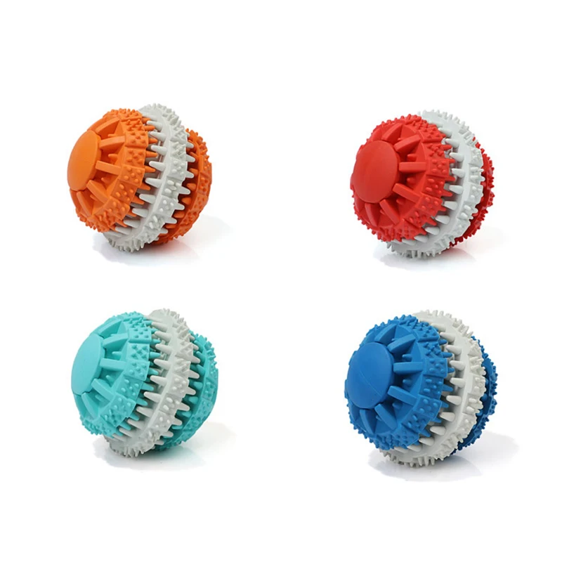 

Pet Dog toys Ball Rotatable Slow Food Toy High Quality Pet Interactive Toys For Large, Medium and Small Dogs Cleaning Tooth Toys
