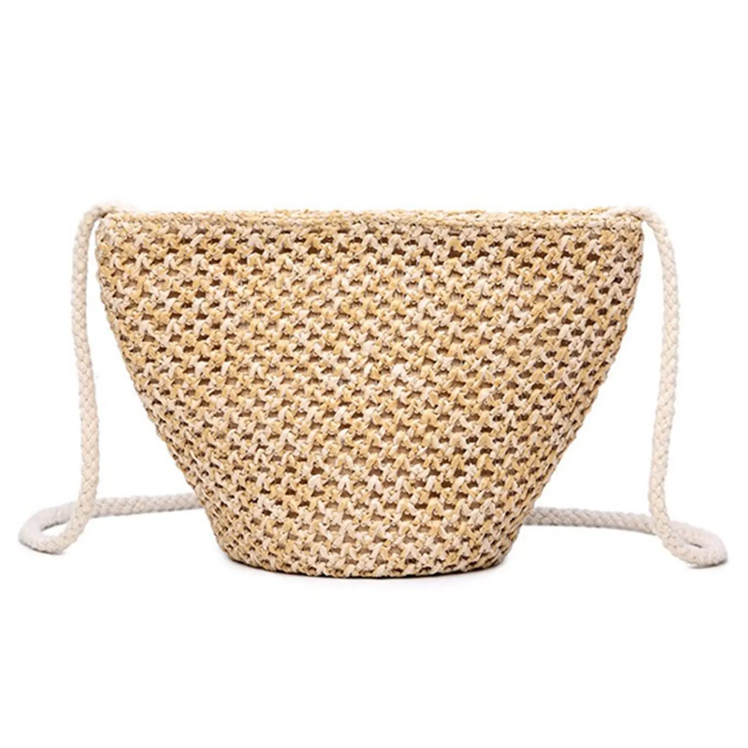 

HCH-Summer small straw bag, new handbag mini straw bag, shoulder bag beige