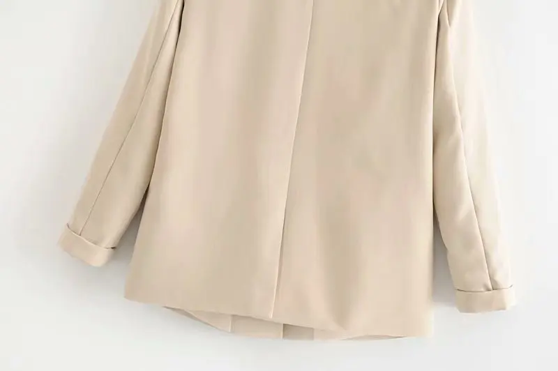 Модная женская куртка на одной пуговице, свободного кроя, с тонким воротником, с длинными рукавами, 2019, осенняя новая Корейская