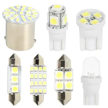 

14pcs/set T10 31mm 36mm 41mm 1157 1206 LED Bulbs Auto Car Clearance License Plate Light Interior Dome Map Reading Light