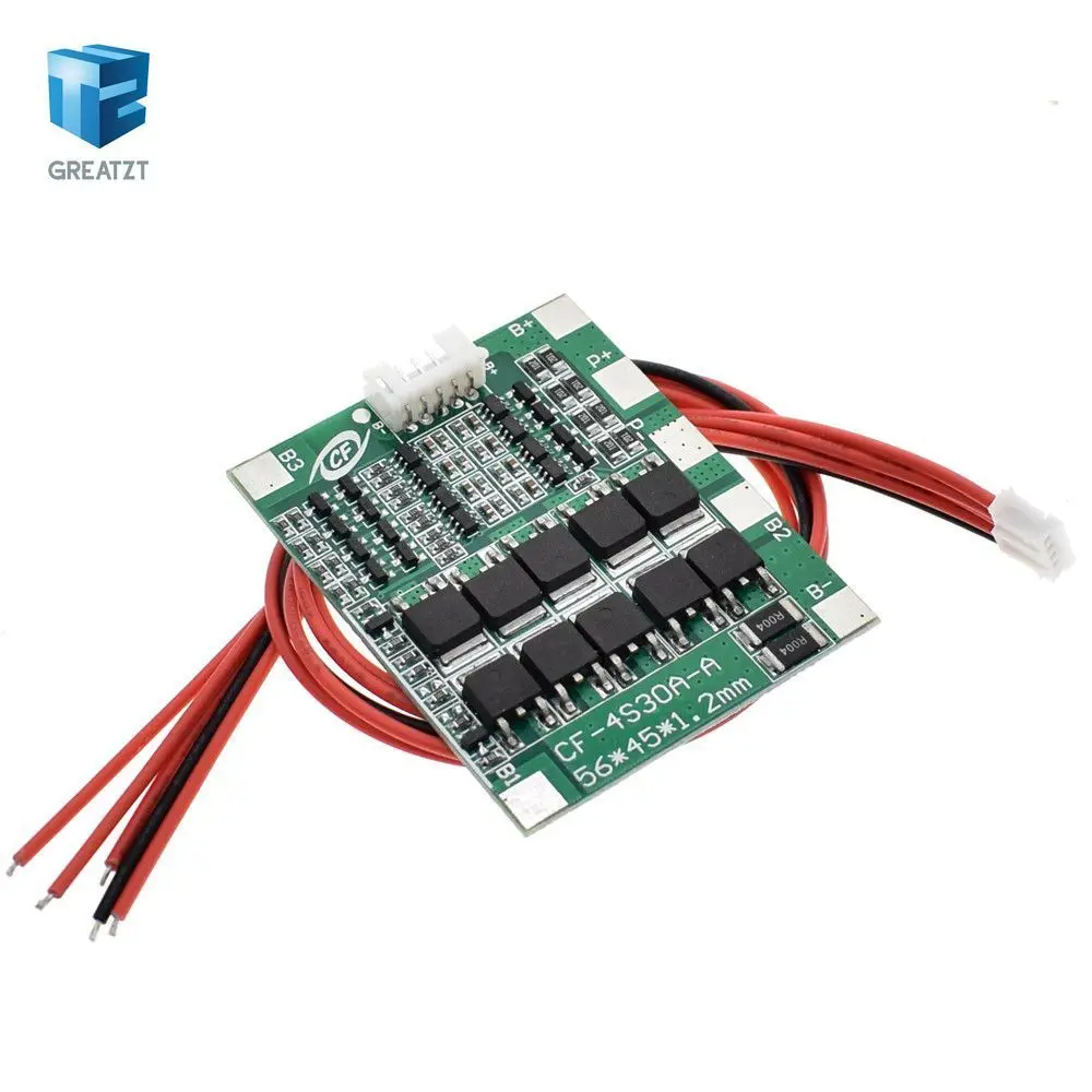 

New Arrival 4S 30A 14.8V Li-ion Lithium 18650 Battery BMS Packs PCB Protection Board Balance Integrated Circuits