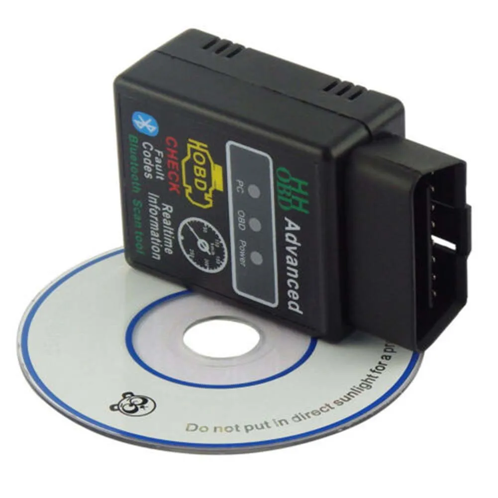 V2.1 ELM327 HH OBD 2 OBDII Автомобильный Bluetooth диагностический инструмент сканер интерфейса