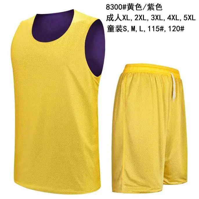 Мужская двусторонняя баскетбольная Джерси набор высокого качества ...