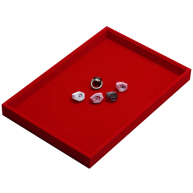 1pcs Stackable Jewelry Trays Inserts Velvet Catch All