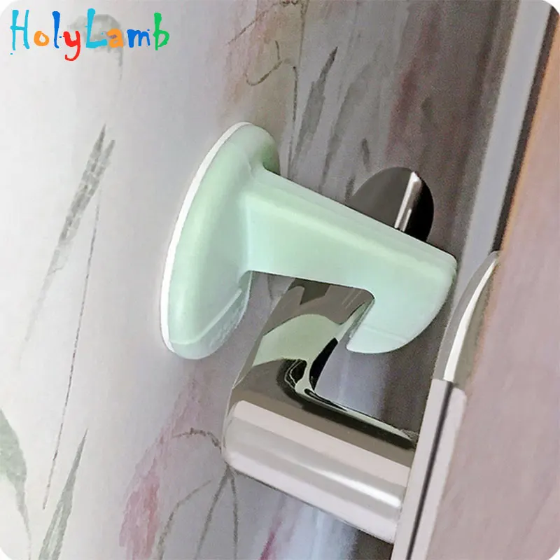 Castle Child Lock Blocker Doors Handle with Hook Protection Baby Safety Baby Newborn Care Child Lock Protection From Children