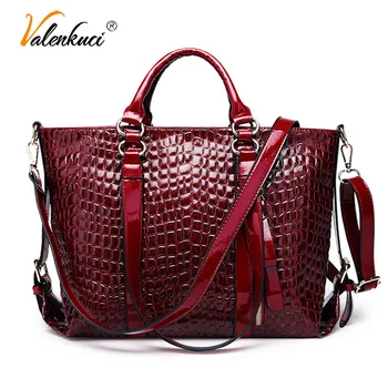 

Large Capacity Tote Bags Handbags Women Famous Luxury Brands Crocodile Pattern Leather Shoulder Crossbody Bags Ladies Hand Bag